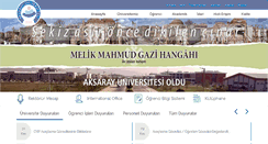 Desktop Screenshot of aksaray.edu.tr